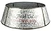 AuldHome Galvanized Metal Christmas Tree Collar, 30-Inch Diameter Base
