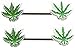 Nipple Ring Bars 14g 1/2 Forward Facing Pot Leaf Nipple Barbells Ch62
