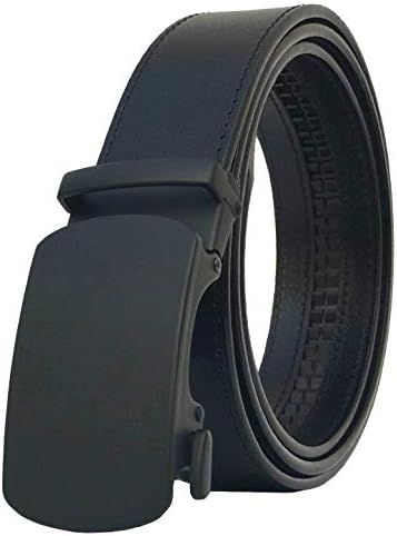 Men's Belt,West Leathers Slide Ratchet Belt for Men with Full Grain Leather,Trim to Fit