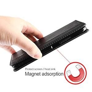 GOGME Leather Folio Cover per Oppo A53s / Oppo A53 Cover, PU + TPU Leather Wallet Case, Premium Filp Cover Custodia in… - immagine 6