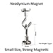 Magnetic Hooks, Heavy Duty Neodymium Magnet Utility Hook - Easy Attached to Cruise Cabin, Range Hood, Refrigerator, Cabinet, Grill - Perfect for Indoor/Outdoor Hanging (Pack of 5)