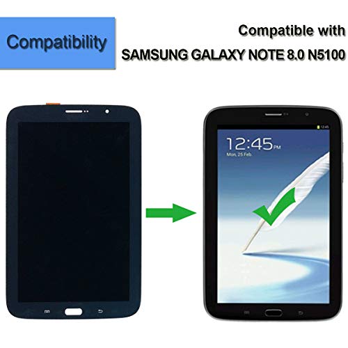for Samsung Galaxy Note 8.0 N5100 Tablet Replacement LCD Display Assembly (Black) + Tools - Thumbnail 2