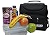 Adult Insulated Lunch Bag by UrbanFlex – Reusable, Dual Zipper Ultra Insulated Compartments for Hot & Cold, Mesh Pockets, Shoulder Strap –Cooler for Travel, School, Camping, Outings(Navy Blue)