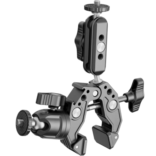 NEEWER Super Clamp with 3 Dual Ballhead Magic Arm, Ball Head Adapter, ST85