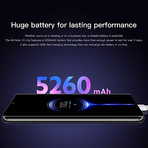 Xiaomi Mi Note 10 Lite Smartphone,6GB RAM 64GB ROM Mobilephone,6.47"FHD 3D AMOLED Pantalla Qualcomm Snapdragon 730G Procesador Quad Camera(64MP + 8MP + 5MP + 2MP) Versión Global(Negro) - Imagen 3