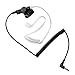 617-1N 3.5mm Receiver/Listen ONLY Surveillance Headset Earpiece with Clear Acoustic Coil Tube Earbud Audio Kit for Two-Way Radios, Transceivers and Radio Speaker Mics Jacks