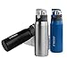 Secura Vacuum Insulated 304 Stainless Steel Water Bottle with Handle, 650ML /22OZ, Blue