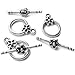 Basic Toggle Small Clasps for Jewelry Making (Silver Small Flower Toggle)