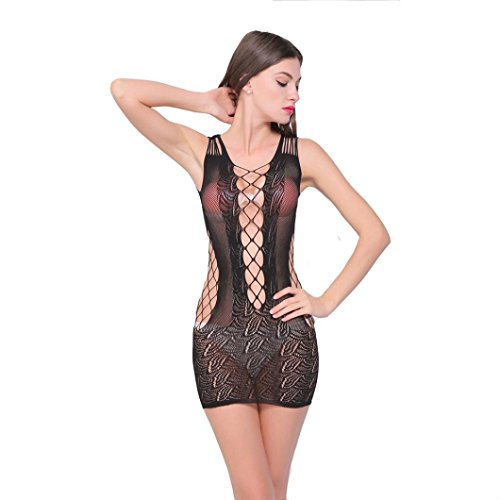 Start Women Sexy Womens Translucent Lingerie Babydoll Dress Hollow Sleepwear
