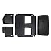 SMARTLINER Floor Mats 3 Rows and Cargo Liner Behind 3rd Row Set Black for 2008-2018 Caravan/Town & Country (Stow'n Go Only)