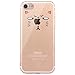 JAHOLAN iPhone 7 Case, iPhone 8 Case Amusing Whimsical Design Clear Bumper TPU Soft Case Rubber Silicone Cover for iPhone 7 iPhone 8 - Tom Cat