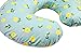 Premium Quality 2 Pack Nursing Pillow Covers by Mila Millie | Baby Girl Chic Flower Design | Gray Stripes Unisex Slipcover | 100% Cotton Hypoallergenic | Breastfeeding | Shower Gift | Fits Boppy