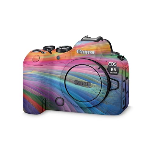 Camera Skin Compatible with Canon EOS R6 Mark II Camera (2022) - Rainbow Waves…