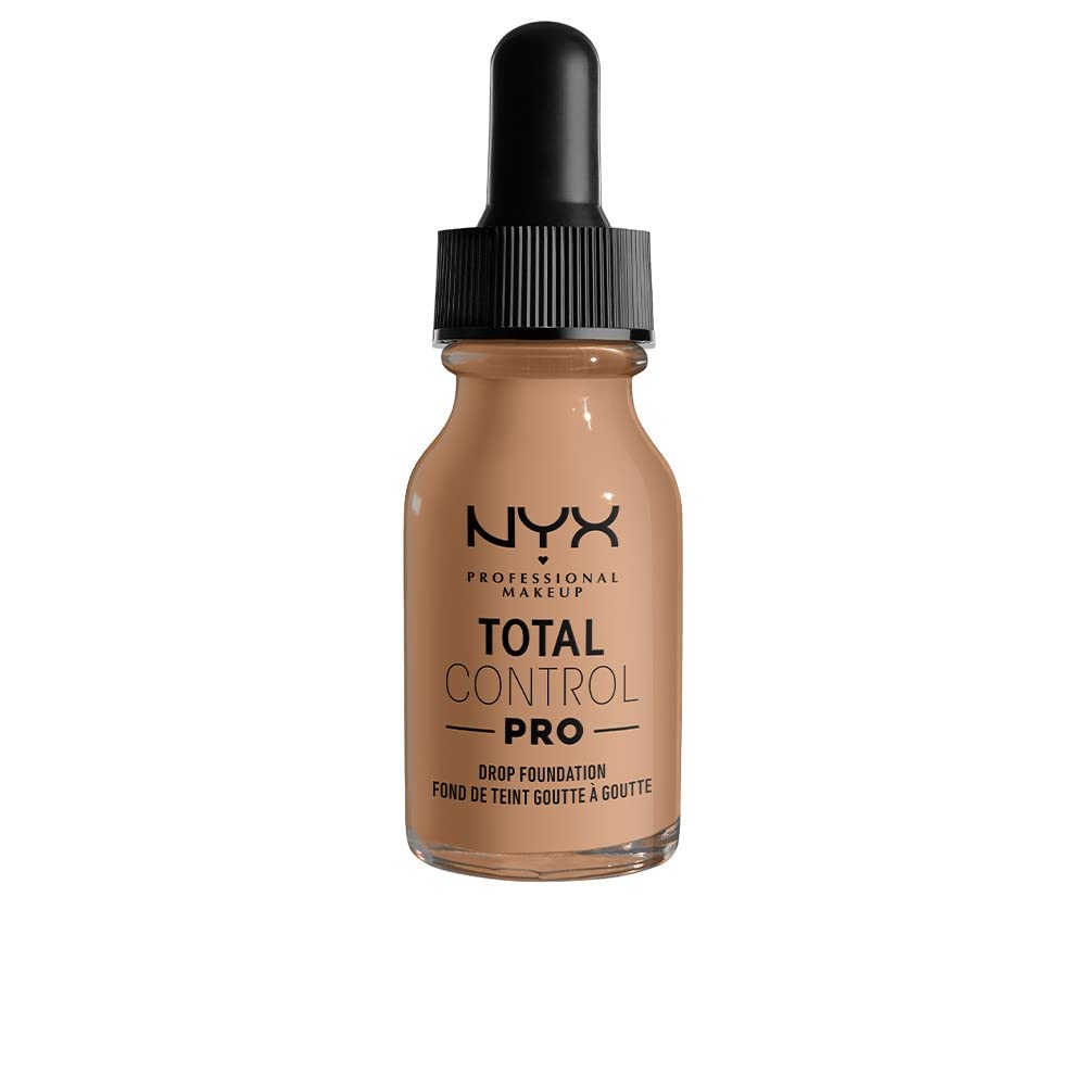 NYX Professional Makeup Total Control Pro Drop Foundation, Precise Dosage, Customised and Buildable Coverage, Vegan Formula, True-to-Skin Finish, 13 ml, Shade: Classic Tan