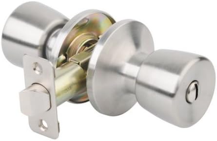 Mountain Security Bed And Bath Door Knob Tulip, Stainless Steel
