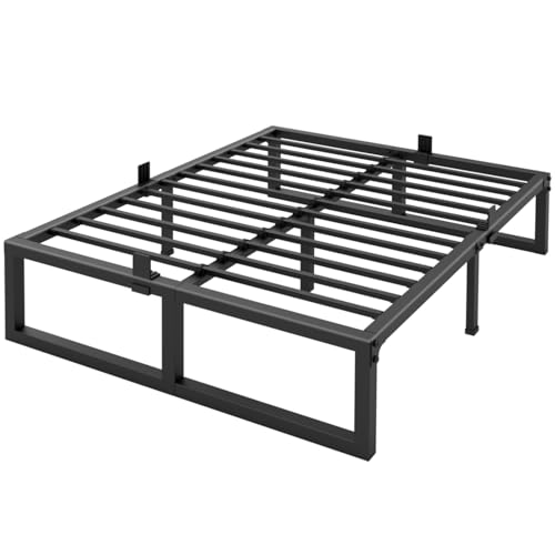 Yitong Angel Full Size Bed Frame, 14 Inch Heavy Duty Support 3500 lbs Metal Platform, No Box Spring Needed/Noise Free/Non-Slip/Steel Slat Support/Easy Assembly