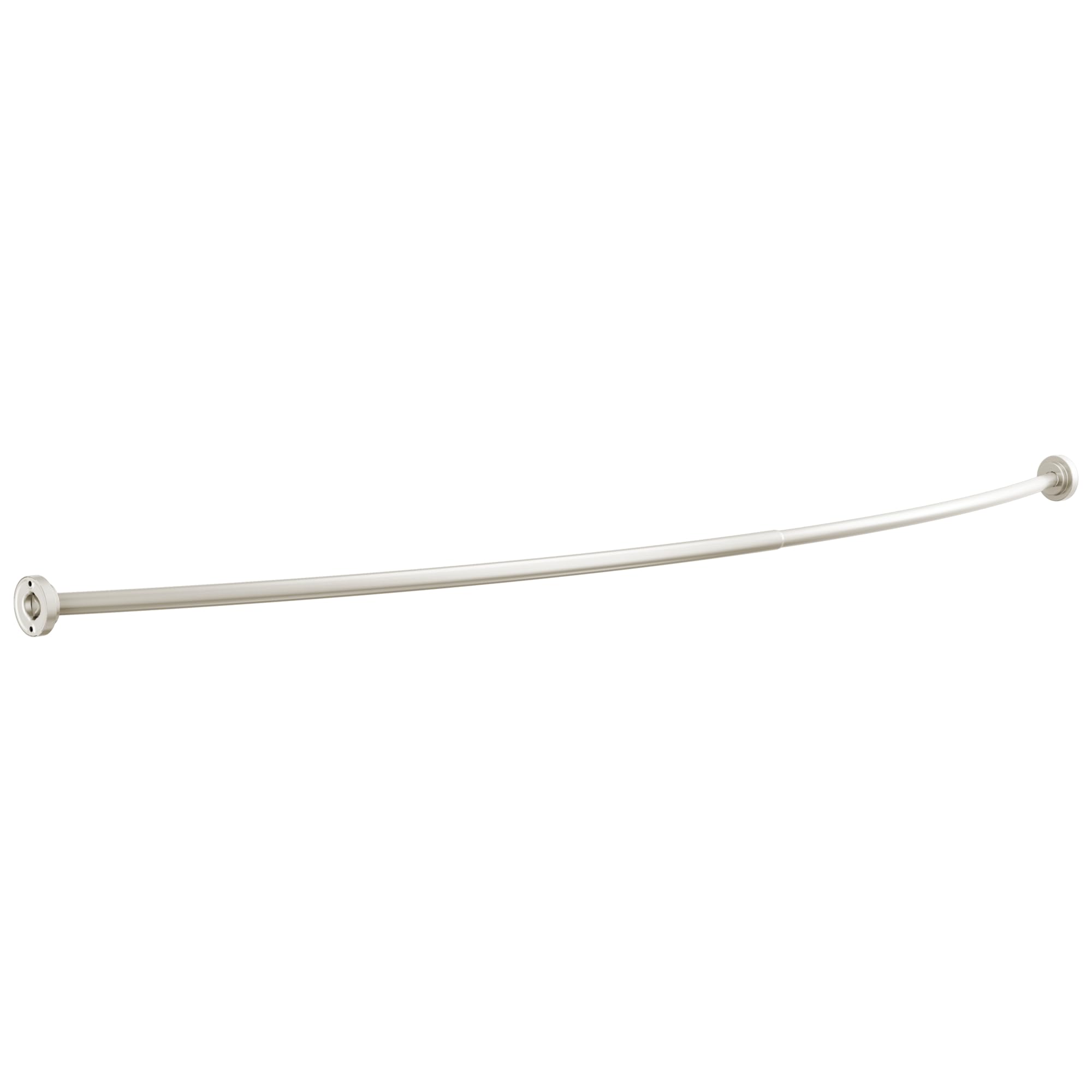 Photo 1 of **REFERENCE IMAGE Peeless Adjustable Shower Curtain Rod, 42-72 inch Curved Shower Rod, Chrome Shower Curtain Rod, Rust Resistant Shower Rod, Brushed NickelPA906-BN