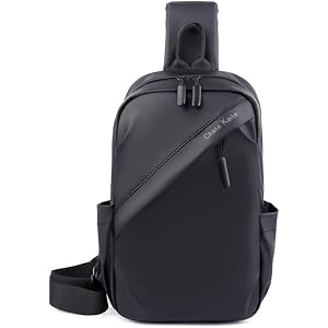 Messenger Bag for Men Small Sling Crossbody Backpack Shoulder Bag for Men Women Canvas Strap Backpack Sling Bags