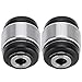 Duokon 2pcs Control Arm Rear Upper Bushing,Silver black Replacement Arm Bushing Rear Control Arm Upper Bushing for E36 E46 E85 Z4 33321140345