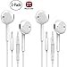 2-Pack Earphones with Microphone, Noise Cancelling Headphones with Volume Control, Running Earbuds for Android Headset