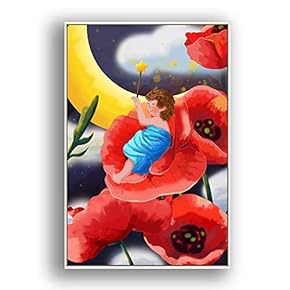 Framed Canvas Wall Art for Living Room, Bedroom Flow in The Dream Canvas Prints for Modern Home Decoration Ready to Hang - 16"x24" inches