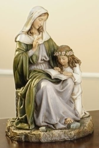 UPC 089945381276, Joseph Studio Saint Anne with Mary Religious Renaissance Figurine 7&quot;