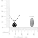 TriJewels Round Cut Black Diamond Solitaire Pendant 1.50 ctw 14K White Gold