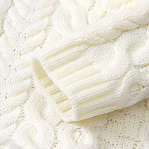 Baby Footies Knit Romper Jumpsuit Lange mouwen Bovenkleding Outfits, Sweater Jumpsuit Winter Knit Romper Kleding voor 0… - Image 6