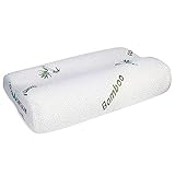 SOFTaCARE Contour Pillow Soft Cervical Pillow – Memory Foam Orthopedic Pillow – Premium Neck Support Pillow with Bamboo Cover – Best Cervical Neck Pillow for Side & Back Sleeper. Sleep with Comfort!