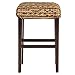 Best Choice Products BCP Set of (2) Hand Woven Seagrass Bar Stools Mahogany Wood Frame Bar Height