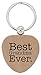 ThisWear for Grandma Best Grandma Ever Wood Heart Keychain Key Tag Grandma Gifts