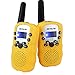 Retevis RT388 Kids Walkie Talkies,Toys Gifts for 6-12 Year Old Girls Boys,Long Range Toy Walkie Talkie,Birthday Gifts Outdoor Camping(Yellow 1 Pair)