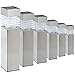 LowVoltz Solar 6 Pack Stainless Steel Solar LED Path Lights. Outdoor Solar Pathway Lights Garden, Yard Walkway. Modern Design, Solar Path Landscape Lighting, Longest Charge (Stainless Steel Square)