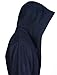 Arus Women's Classic Hooded Bathrobe Turkish Cotton Terry Cloth Robe (L,N.Blue)