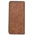 Mens Vintage Long Wallets Slim Bifold Card Holder Wallets (Brown)