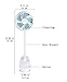 TianNorth Clip Fan Rechargeable Battery Operated Clip on Mini Desk Fan For Baby Strollers,Home, Office, Dorm, outdoor (White)