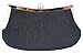 Chicastic Pleated and Braided Rhinestone studded Wedding Evening Bridal Bridesmaid Clutch Purse - Black