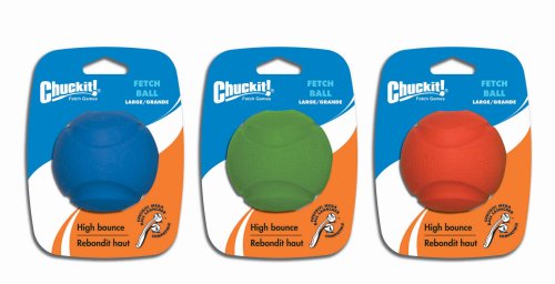 Chuckit! Fetch Ball, Large, 3-Inch, 1-Pack, Colors may vary