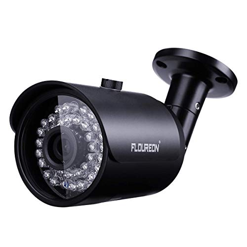 FLOUREON House Security Camera System 1080N DVR + 4 Pack 1.0MP CMOS Lens CCTV Security Camera 1500TVL Night Vision Remote Access Motion Detection (4CH+ 4X 1500TVL Camera)