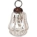 Luna Bazaar Small Mercury Glass Ornament (2 to 2.25-inch, Silver, Melony Design, Single) - Great Gift Idea, Vintage-Style Decorations for Christmas, Special Occasions, Home Decor and Parties