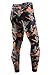 EU Men's Compression Tight Pants Base Layer Running Leggings Camo Orange Large