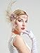 BABEYOND 1920s Flapper Headpiece 20s Peacock Feather Headband Crystal Great Gatsby Headband 1920s Flapper Gatsby Hair Accessories