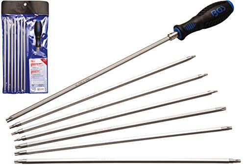BGS 2325 | Schraubendreher-Satz mit Wechselklingen | T-Profil (für Torx) / TS-Profil (für Torx Plus) | T10 - T40 | 8-tlg…