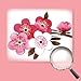Wopeite Wall Sticker Decal Flora Pink Peach Blossom Flowers Butterfly DIY Removable Mural Art for Kids Nursery Bedroom Living Room
