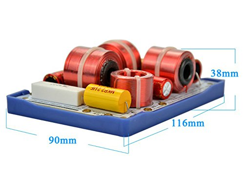 AOSHIKE 2pcs 3 Way Frequency Divider Crossover KASUN AS-33C 3Way 3 Unit HiFi Speaker Frequency Dividers Crossover Filters