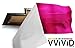 VViViD Auto Emblem Vinyl Wrap, Pink Magenta Chrome, Compatible with Chevy Bowtie Logo 11.8 Inches x 4 Inches Sheets (x2)