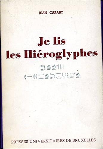 Amazon Fr Je Lis Les Hieroglyphes Capart Jean Livres
