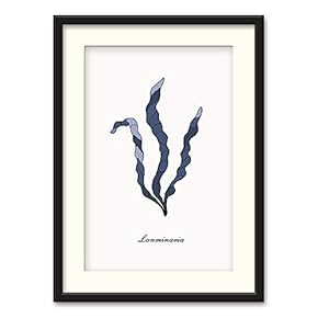 Black Paper Framed Canvas Wall Art for Living Room, Bedroom Simple Beautiful Leaves Canvas Prints for Home Decoration Ready to Hanging - 23x31 inches