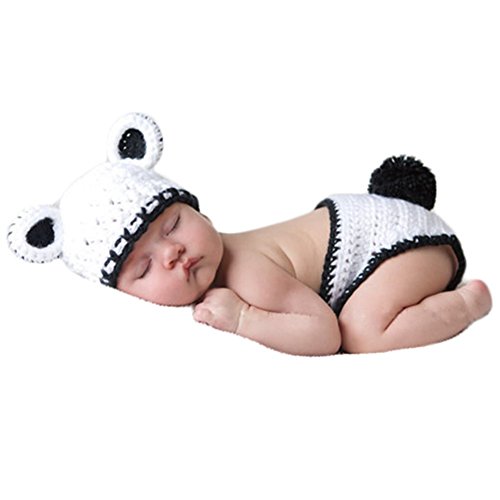 Baby Photography Props Boy Girl Photo Shoot Outfits Newborn Crochet Costume Infant Knitted Clothes Hat Shorts - Image 3