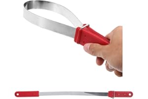 Stainless Steel Animal Equine Sweat Scraper Shedding Blade,Double-Sided Shedding Blade,Horse Sweat Scraper Horse Grooming Bru